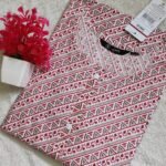 Branded premium cotton long kurti with pocket - L2