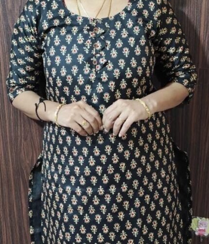 Cotton Mix - Office wear Long kurtis